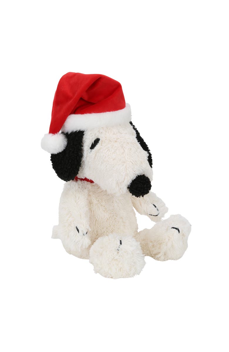 Lambs & Ivy Snoopy Peanuts Holiday Christmas Plush Stuffed Animal Toy Plushie, Main, color, White