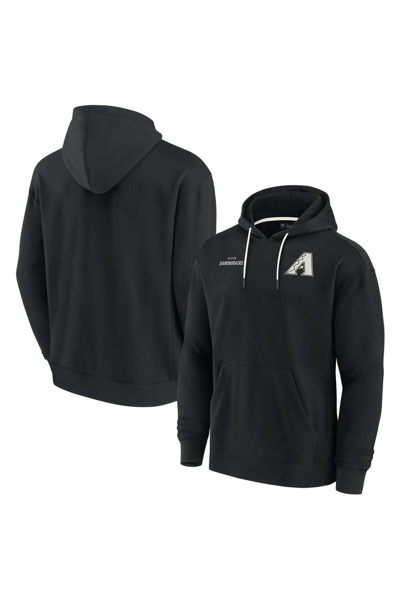 Unisex Fanatics Signature Black Arizona Diamondbacks Elements Super Soft Fleece Pullover Hoodie, Main, color, Black