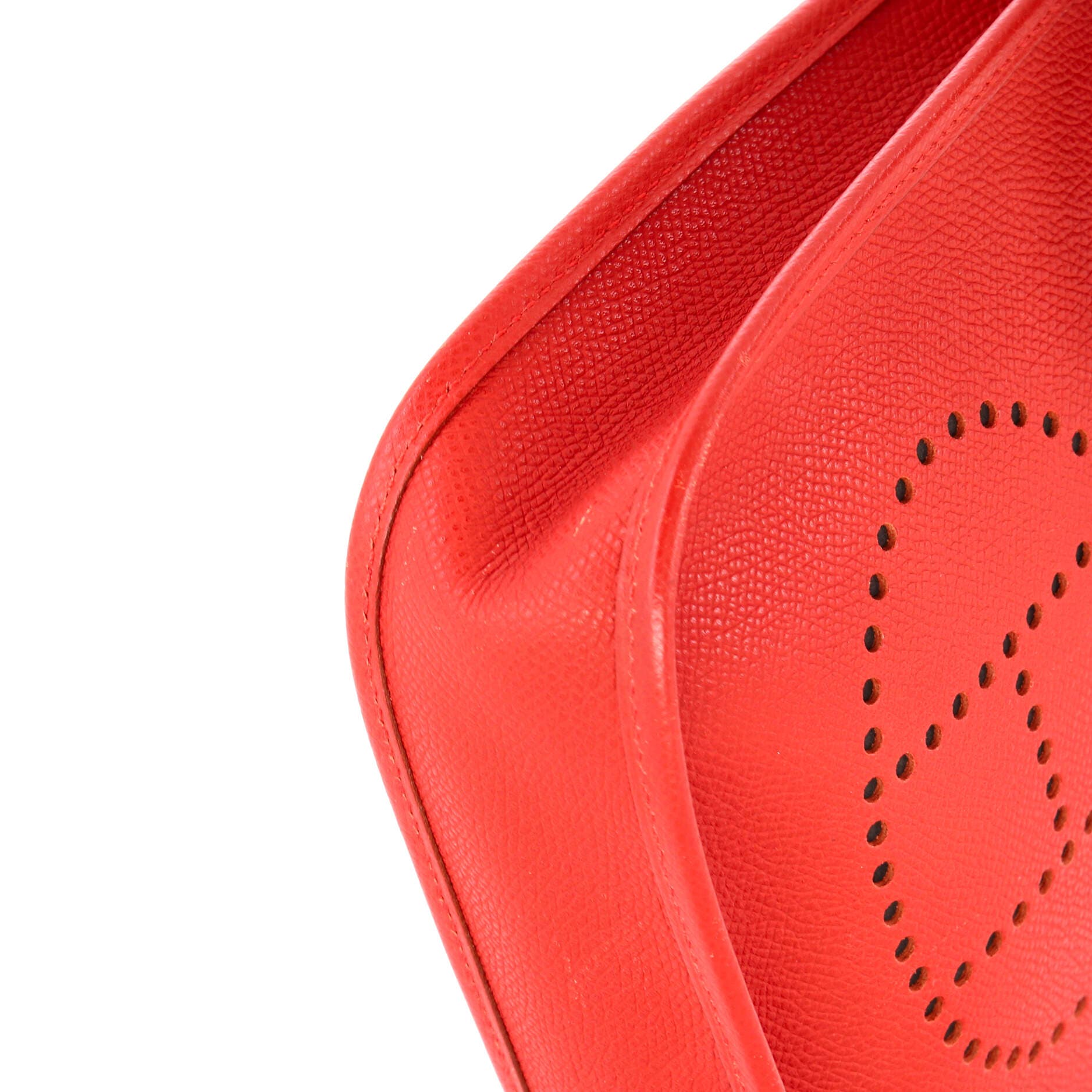 Pre-Owned Hermes Long Strap Evelyne Bag Epsom TPM, Alternate, color, Rouge Vif