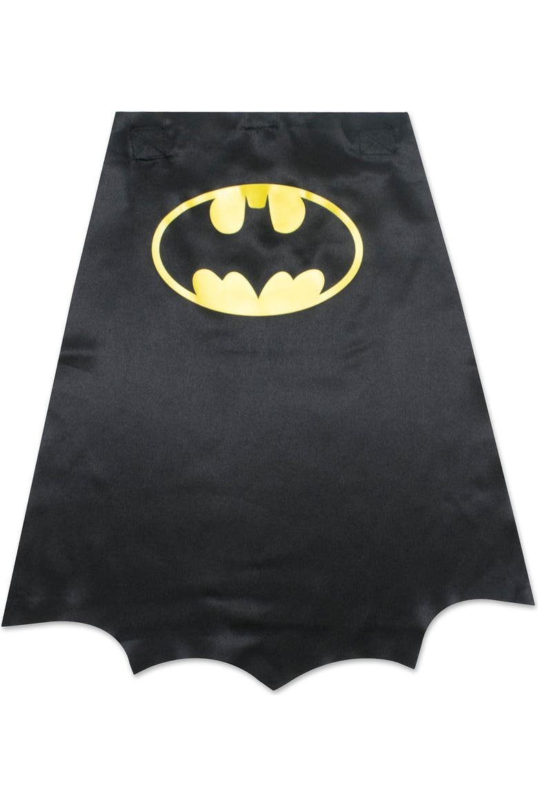 Justice League Batman T-Shirt with Cape, Alternate, color, Batman Grey