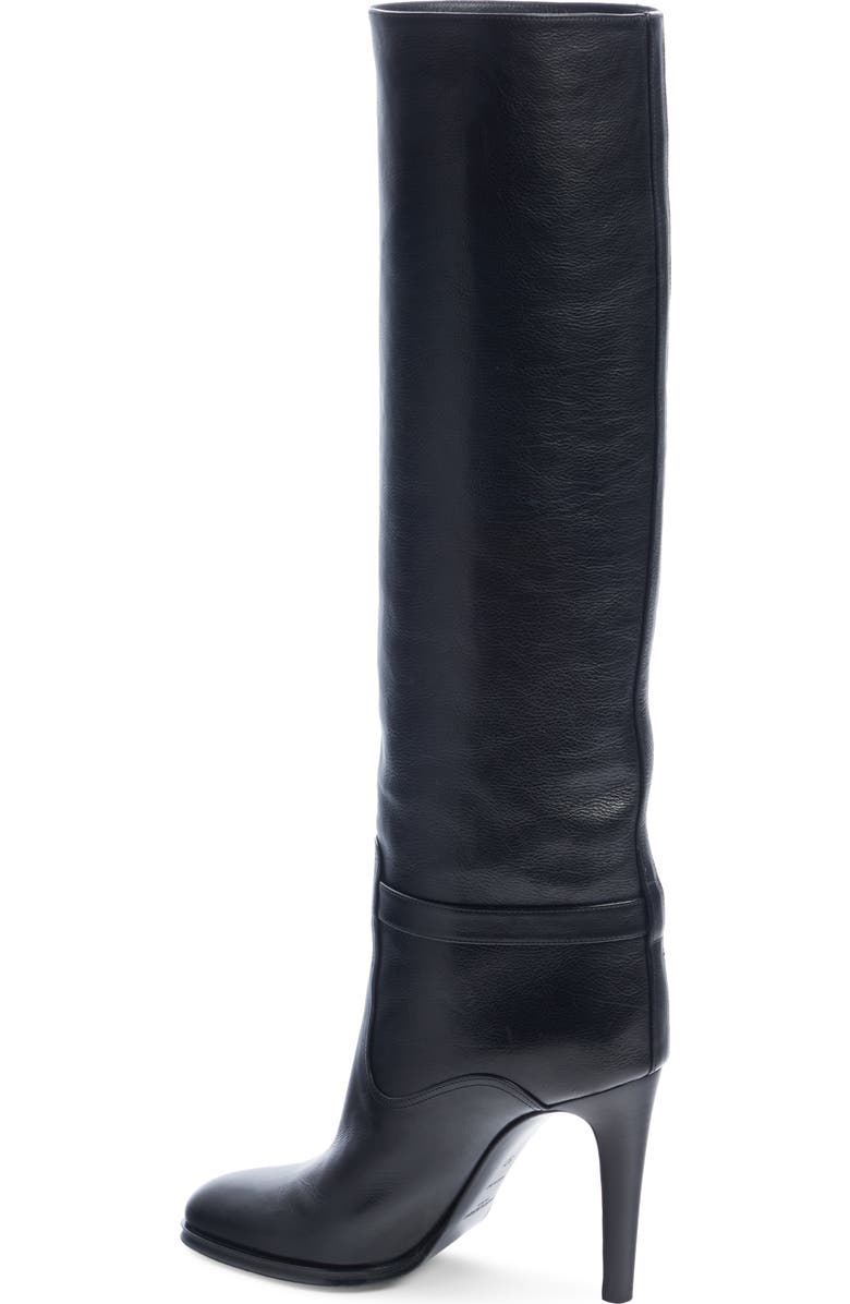Saint Laurent Diane Knee High Boot, Alternate, color, Black