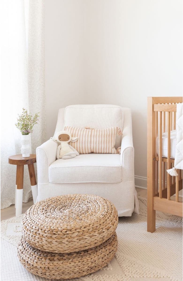 Archive New York Antigua Classic Striped Handwoven Cotton Throw Pillow, Alternate, color, Tan