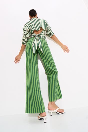 Loch Striped Poplin Button Up