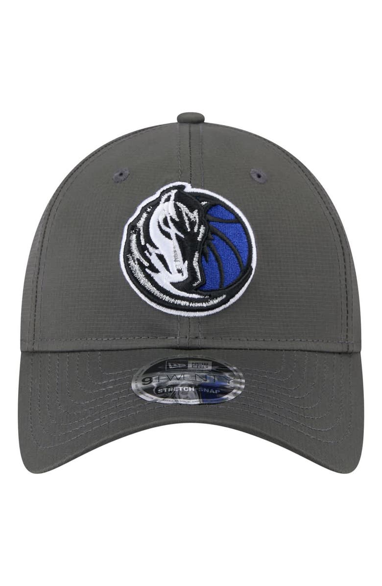New Era Men's New Era Charcoal Dallas Mavericks Active Ripstop 9TWENTY Adjustable Hat, Alternate, color, Charcoal