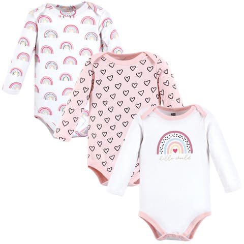 Infant Breathable Cotton Long-Sleeve Bodysuit Bundle 3 Count (Baby)