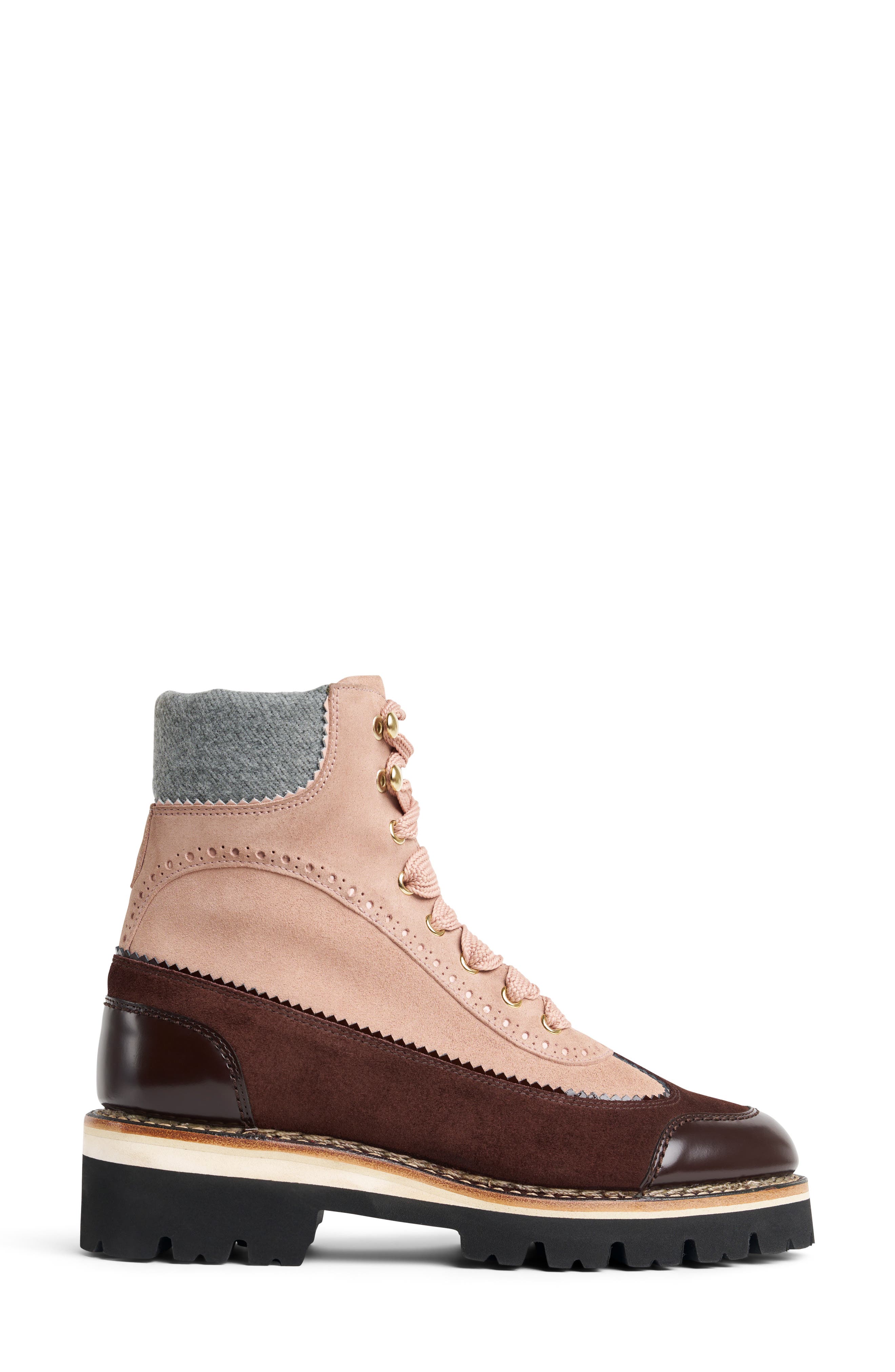 Ms. Renata Bootie, Alternate, color, CHOCOLATE N PINK