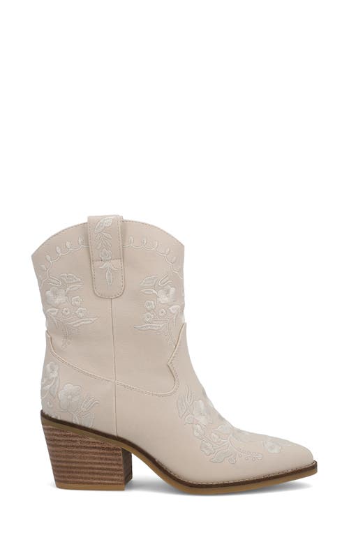 Mia Calico Western Boot In Ivory