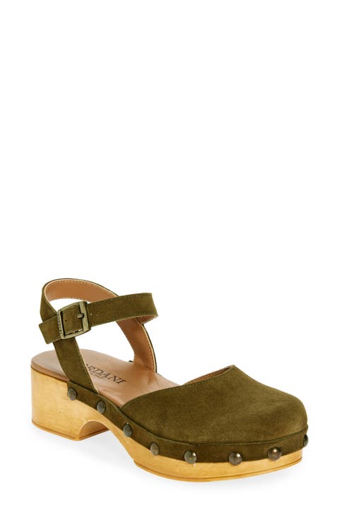 Winston Ankle Strap Platform Clog (Women)