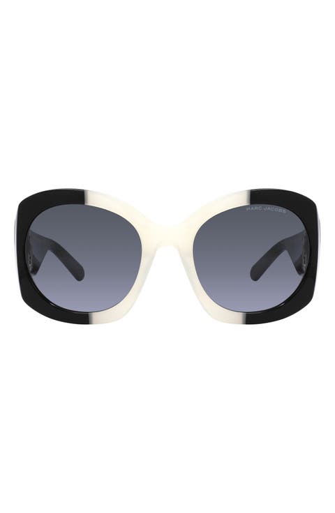 56mm Round Sunglasses