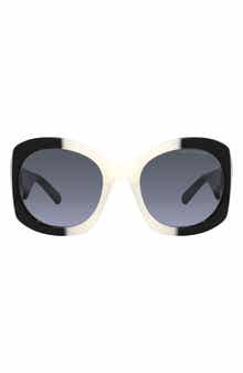 Marc Jacobs 56mm Round Sunglasses