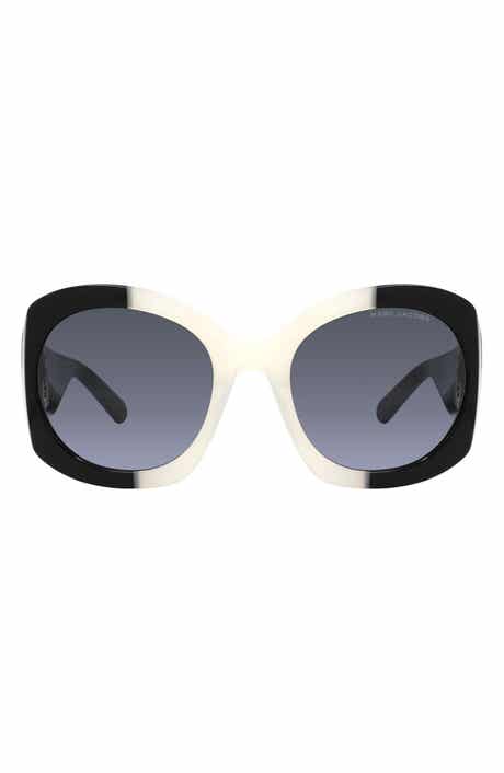 Marc Jacobs 56mm Round Sunglasses