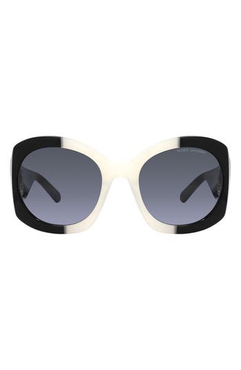 Marc Jacobs 56mm Round Sunglasses