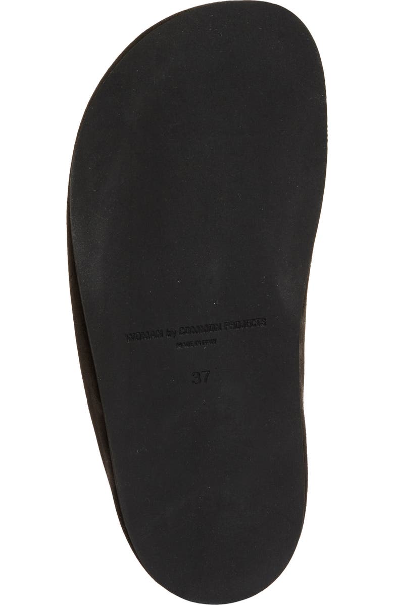 Common Projects Suede & Genuine Shearling Clog, Alternate, color, Coffee