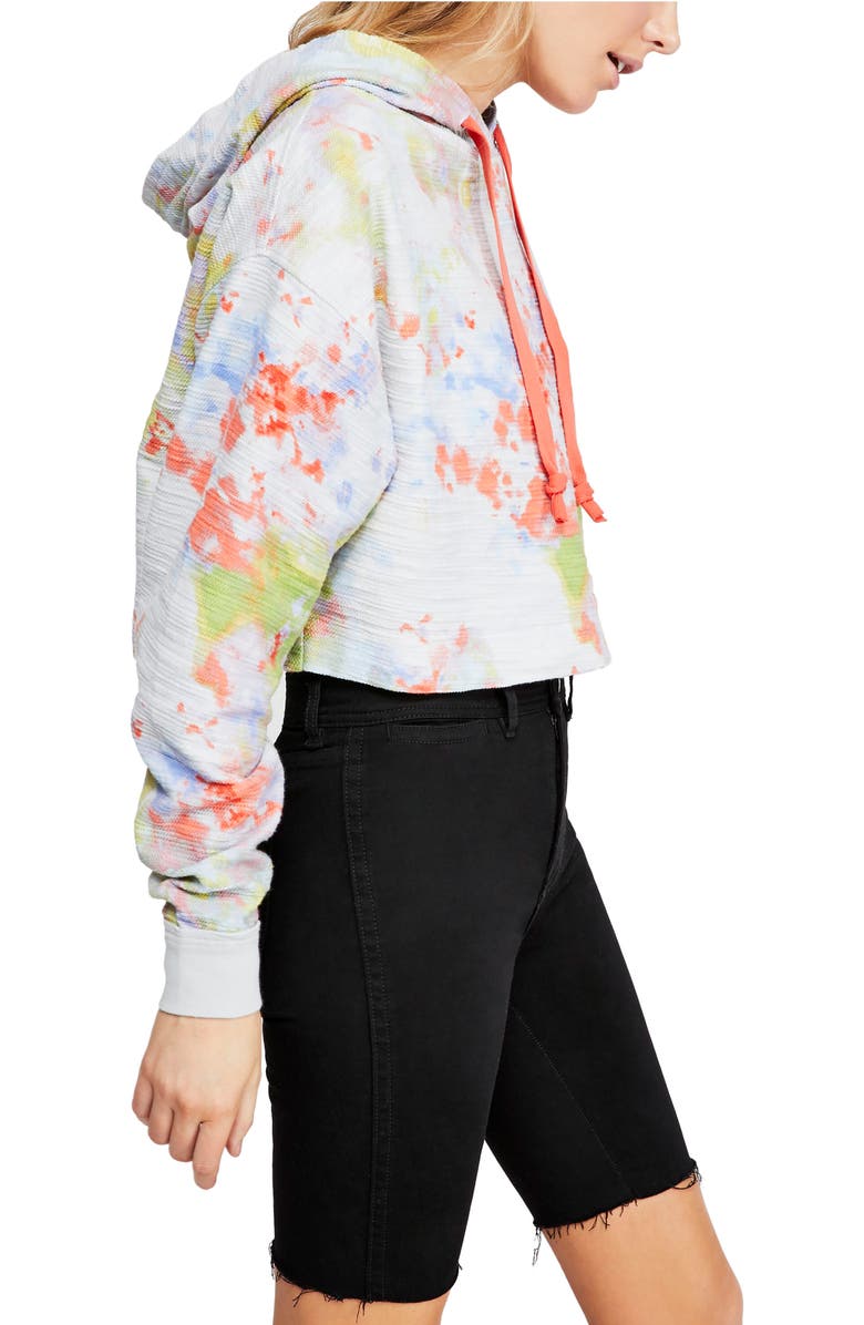 Free People Thinkin' About You Crop Hoodie, Alternate, color, 