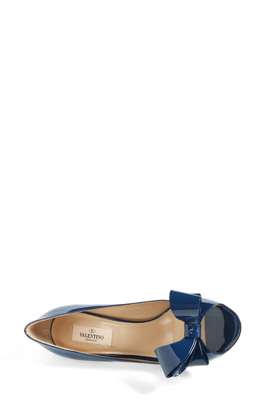 Couture Bow Pump, Alternate, color, DARK BLUE
