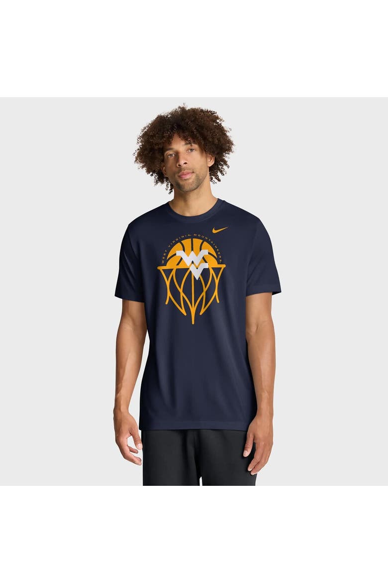 Men's Nike Navy West Virginia Mountaineers Basketball Icon Legend Dri-FIT T-Shirt, Main, color, Navy