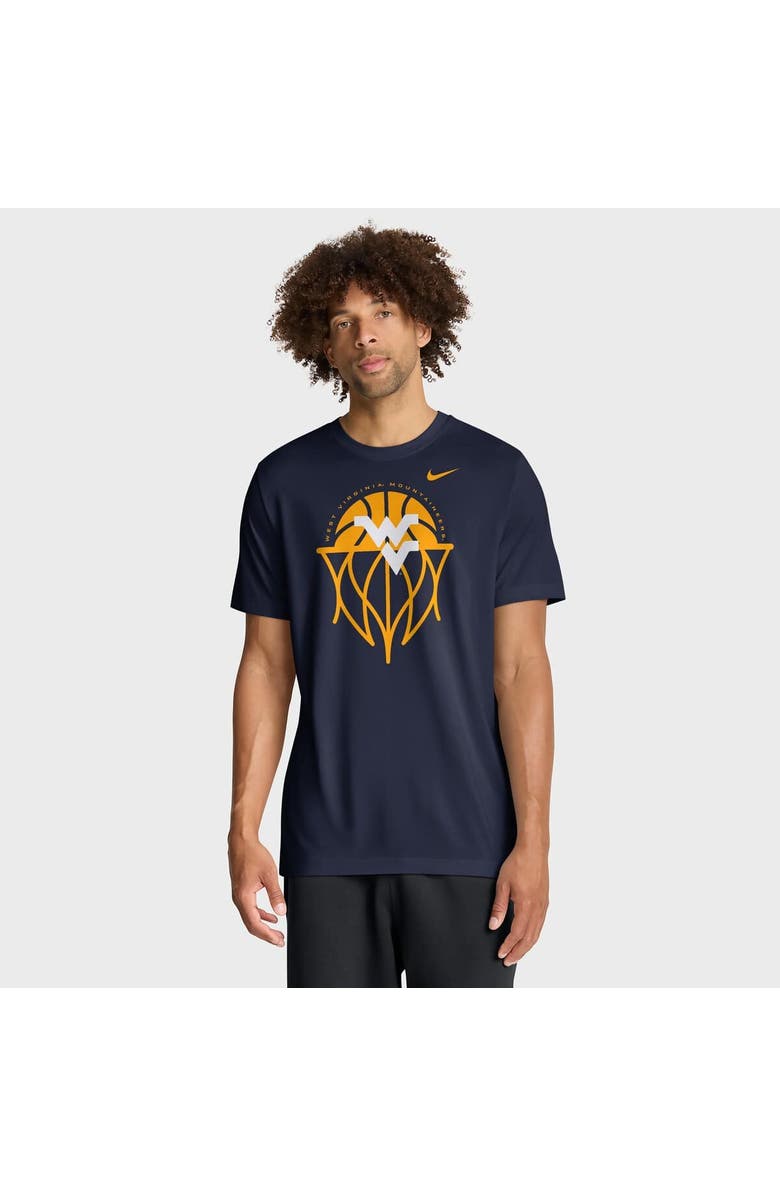 Nike Men's Nike Navy West Virginia Mountaineers Basketball Icon Legend Dri-FIT T-Shirt, Main, color, Navy