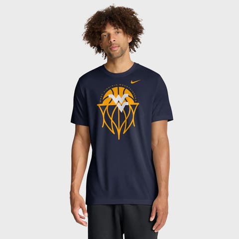 Men's Nike Navy West Virginia Mountaineers Basketball Icon Legend Dri-FIT T-Shirt