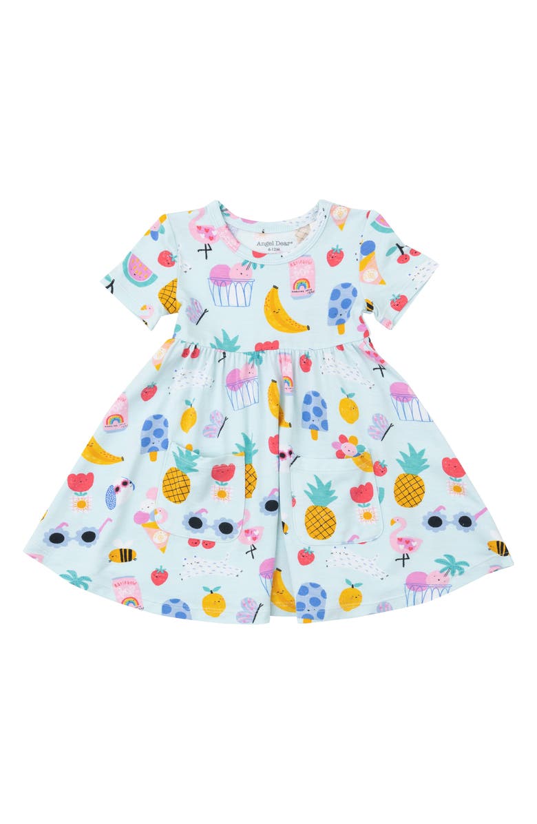 Angel Dear Ice Cream Giggles Short Sleeve Dress, Main, color, 