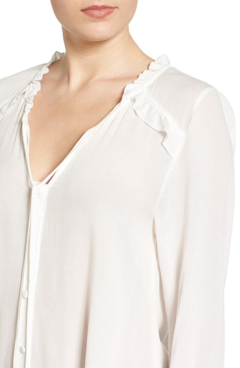 Band of Gypsies Romantic Ruffle Blouse, Alternate, color,