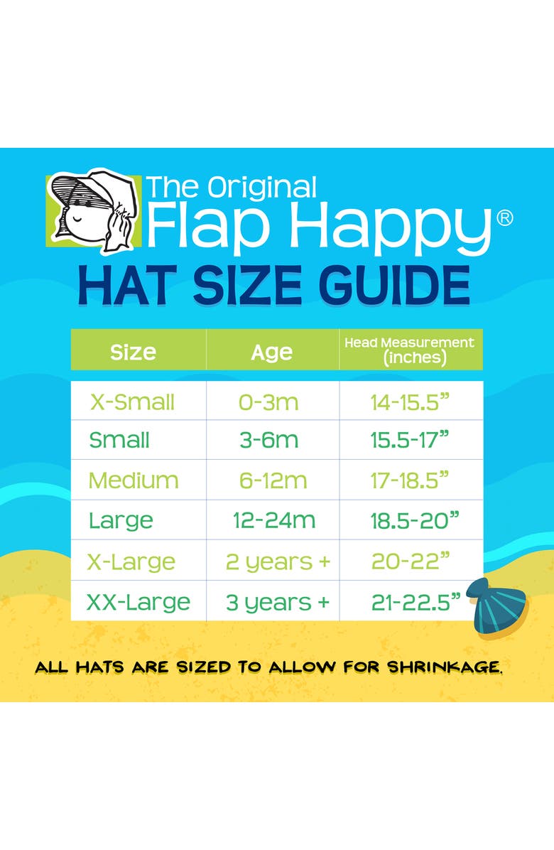 Flap Happy Baby/Toddler UPF 50+ Original Organic Flap Hat - Full Coverage Sun protection Hat, Alternate, color, Natural