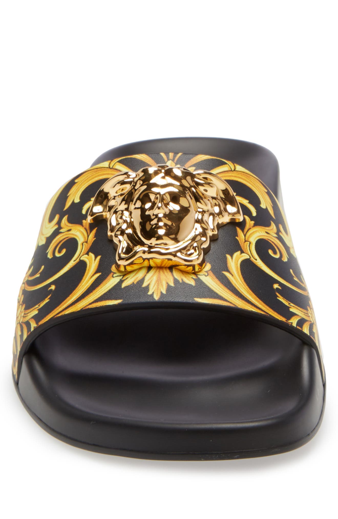 Versace Barocco Medusa Pool Slide Sandal, Alternate, color, 
