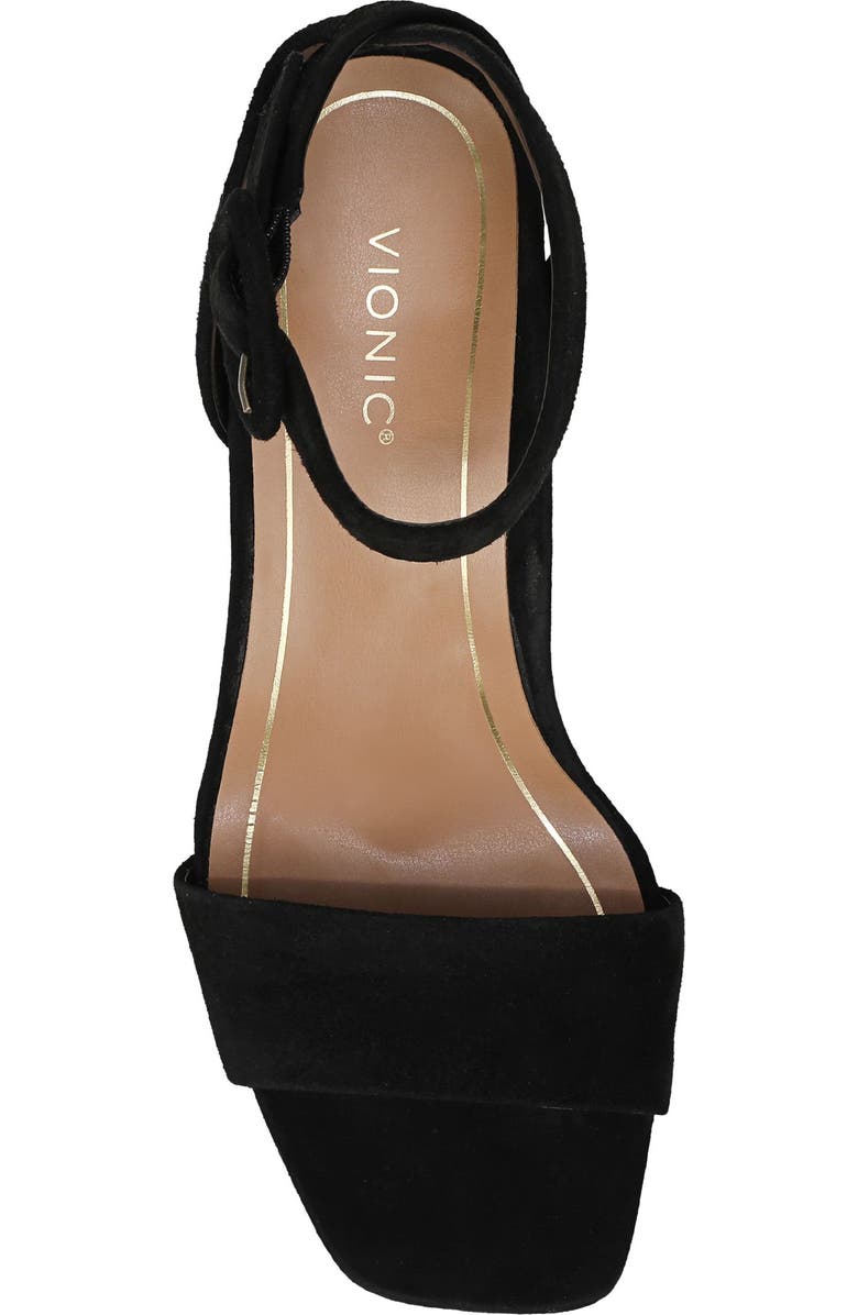 Vionic Zinfandel Sandal, Alternate, color, Black Suede