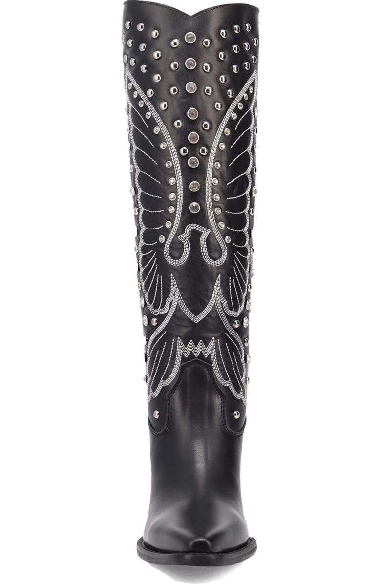 Dingo Diamonds Forever Knee High Western Boot, Alternate, color, Black