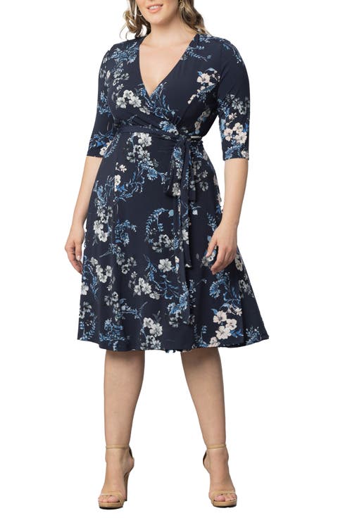 Signature A-Line Wrap Dress (Plus)