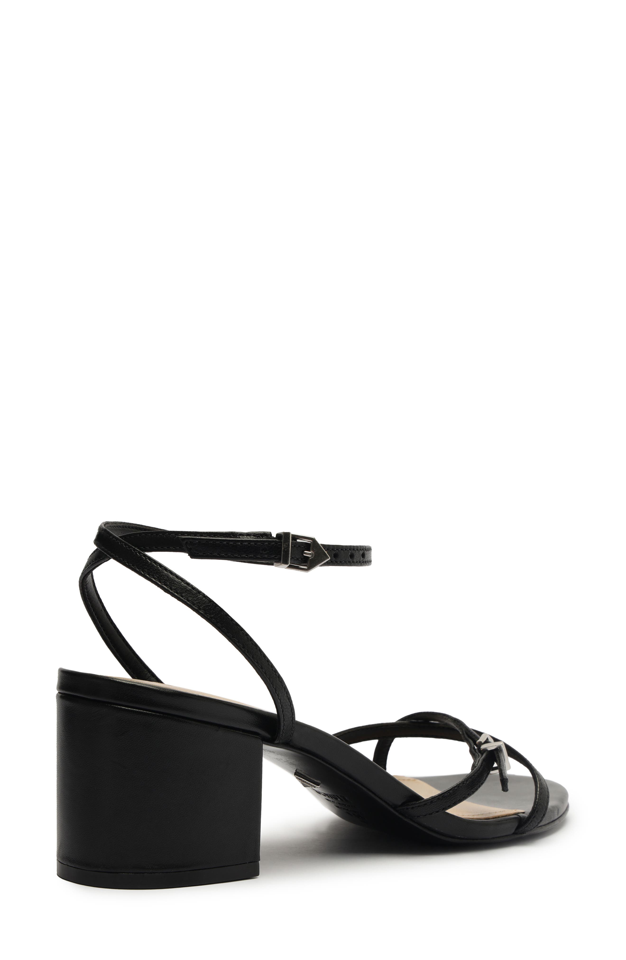 Schutz Liliana Ankle Strap Sandal, Alternate, color, Black