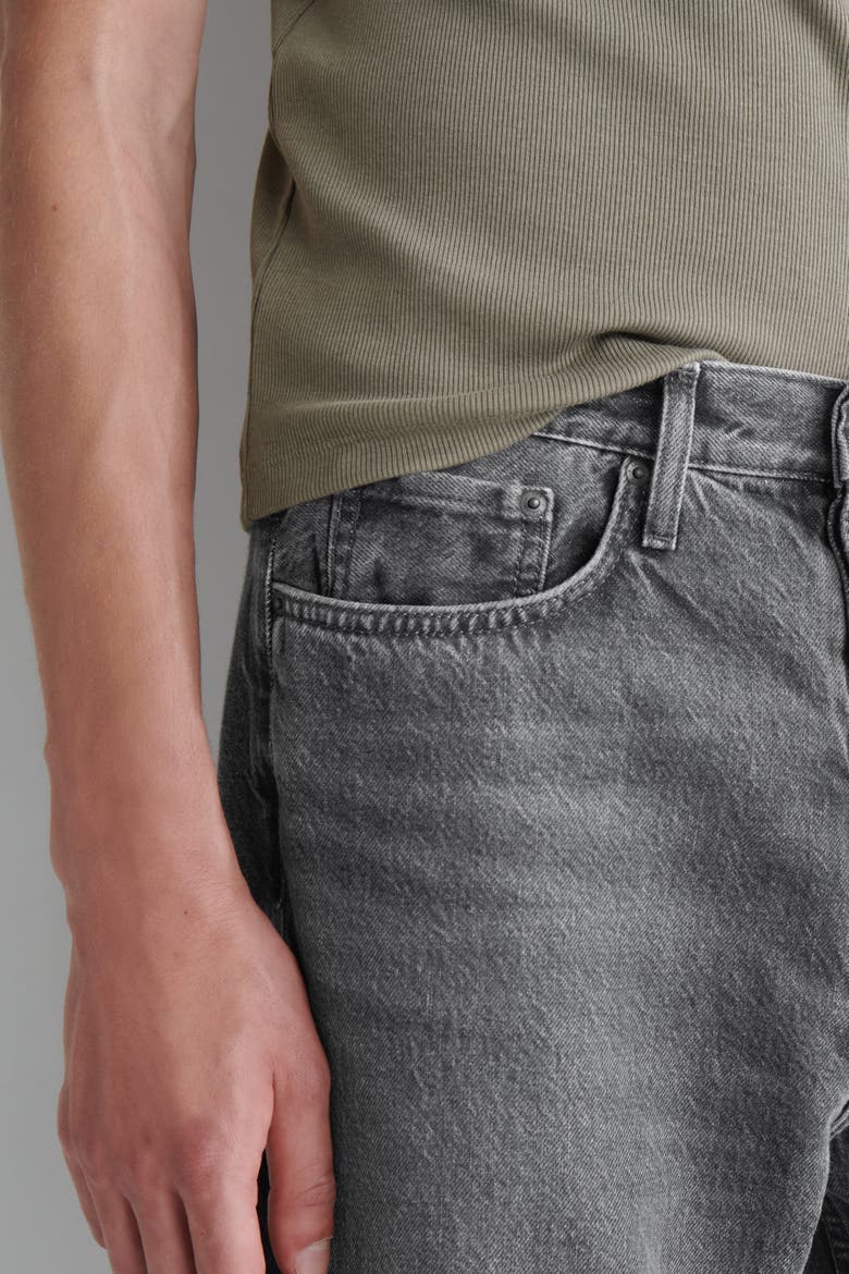 Rider Relaxed-Fit Straight-Leg Jeans, Alternate, color, WASHED BLACK
