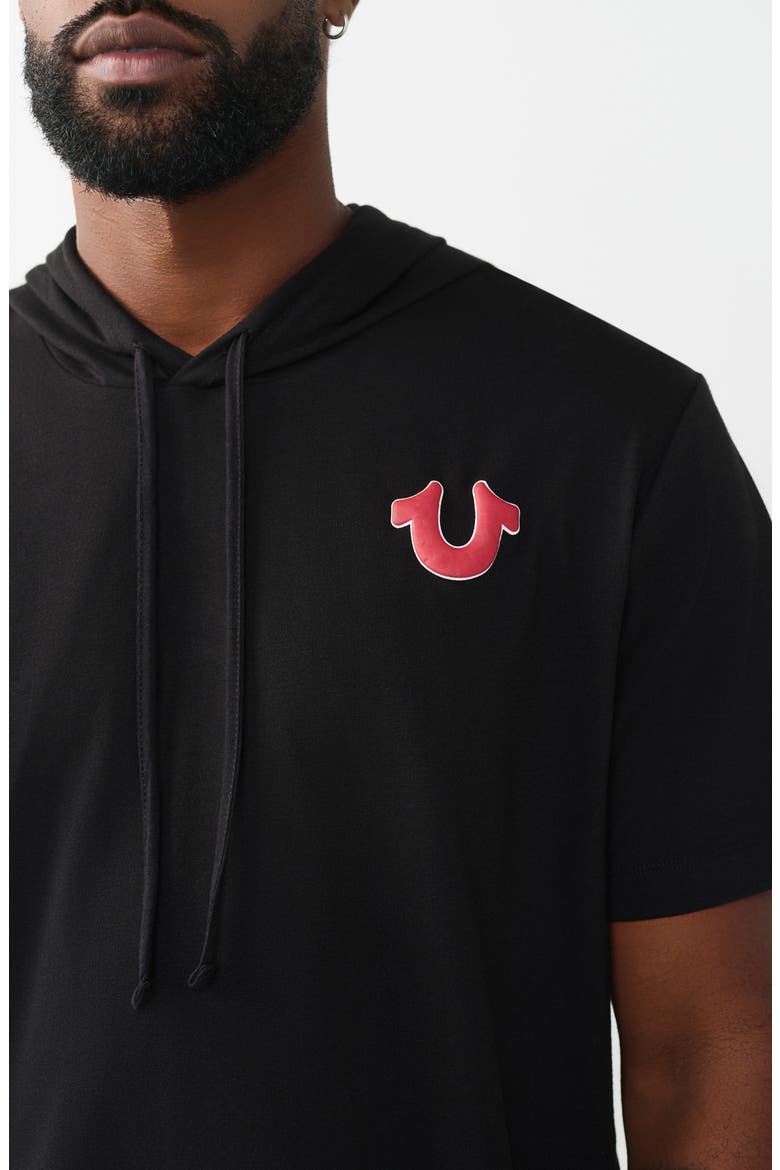 Buddha Hoodie Tee, Alternate, color, JET BLACK