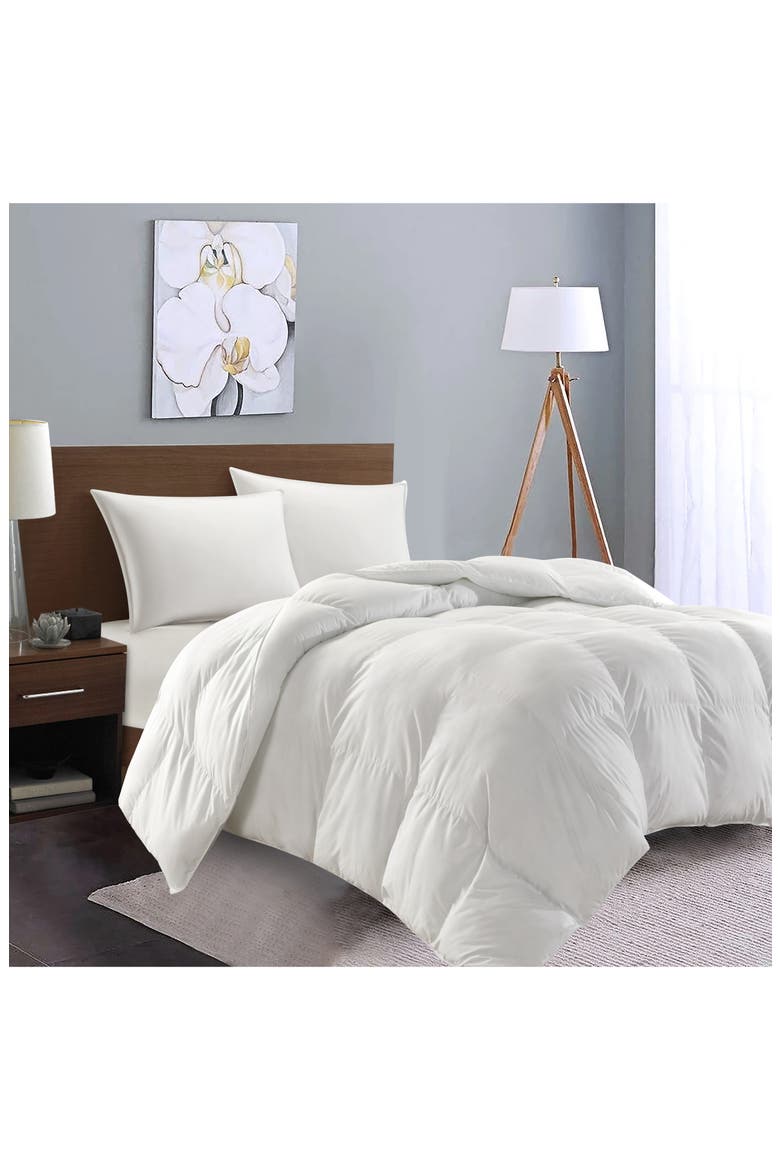 Odis Down & Feather Pillow, Main, color, WHITE