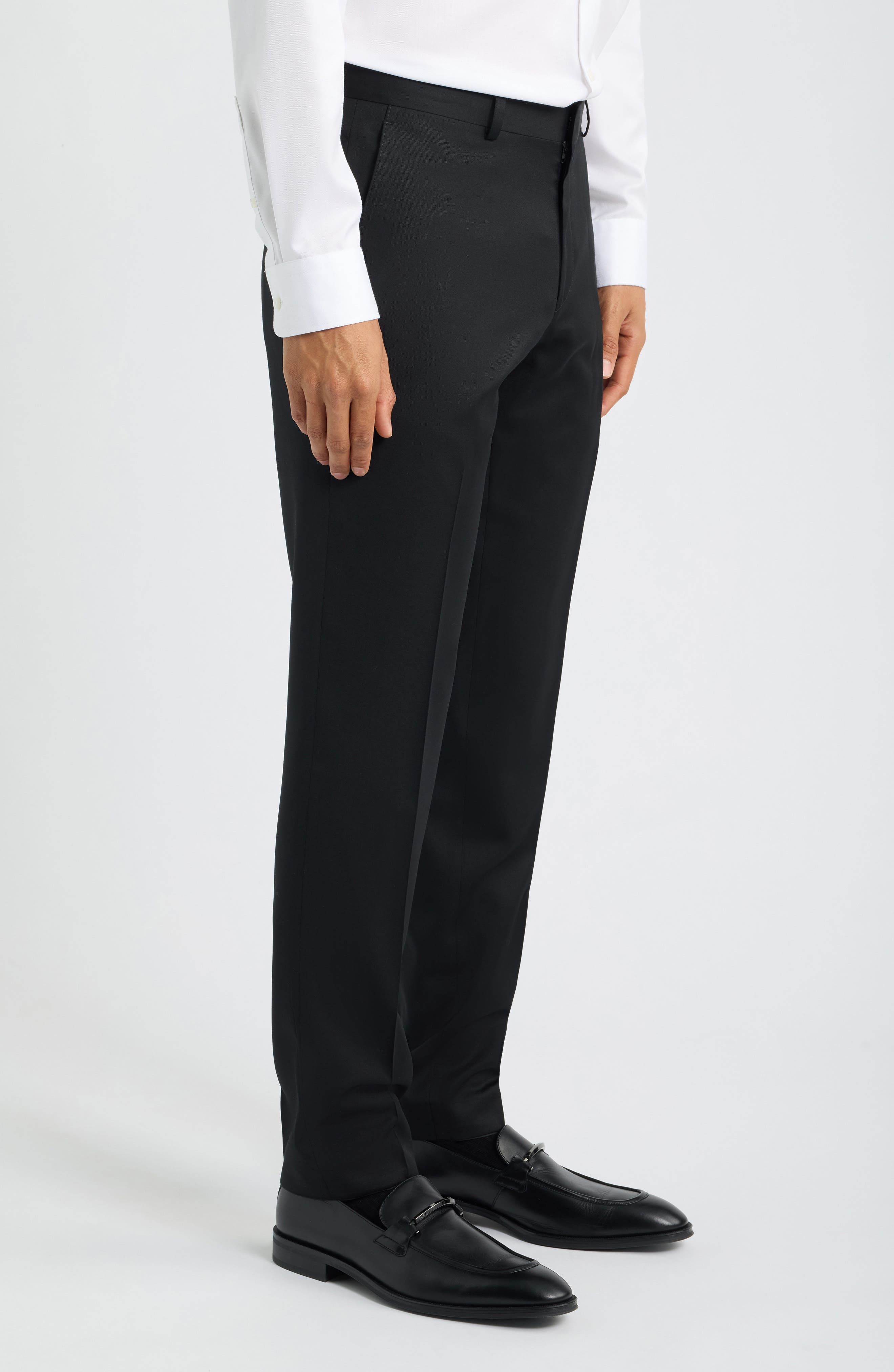 Мужские брюки BOSS Genius Slim Fit Wool Suit Pants — фото 3