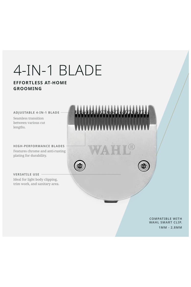 Adjustable replacement blade for pet clippers, Alternate, color, Chrome