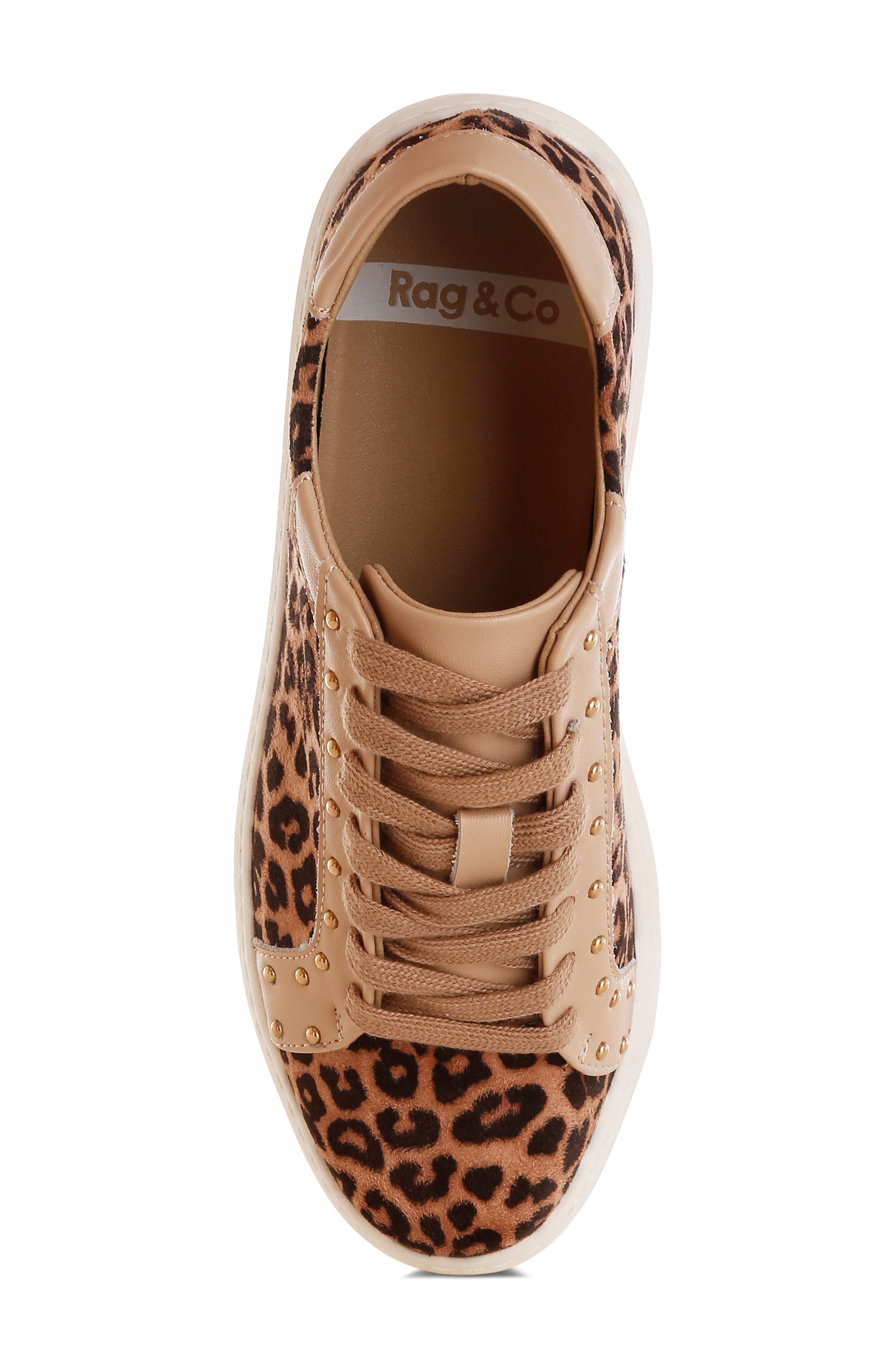 Rag & Co Flippin' Studded Platform Sneaker, Alternate, color, Beige