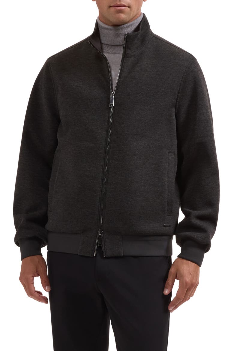 Mock Neck Reversible Jacket, Main, color, ANTHRACITE