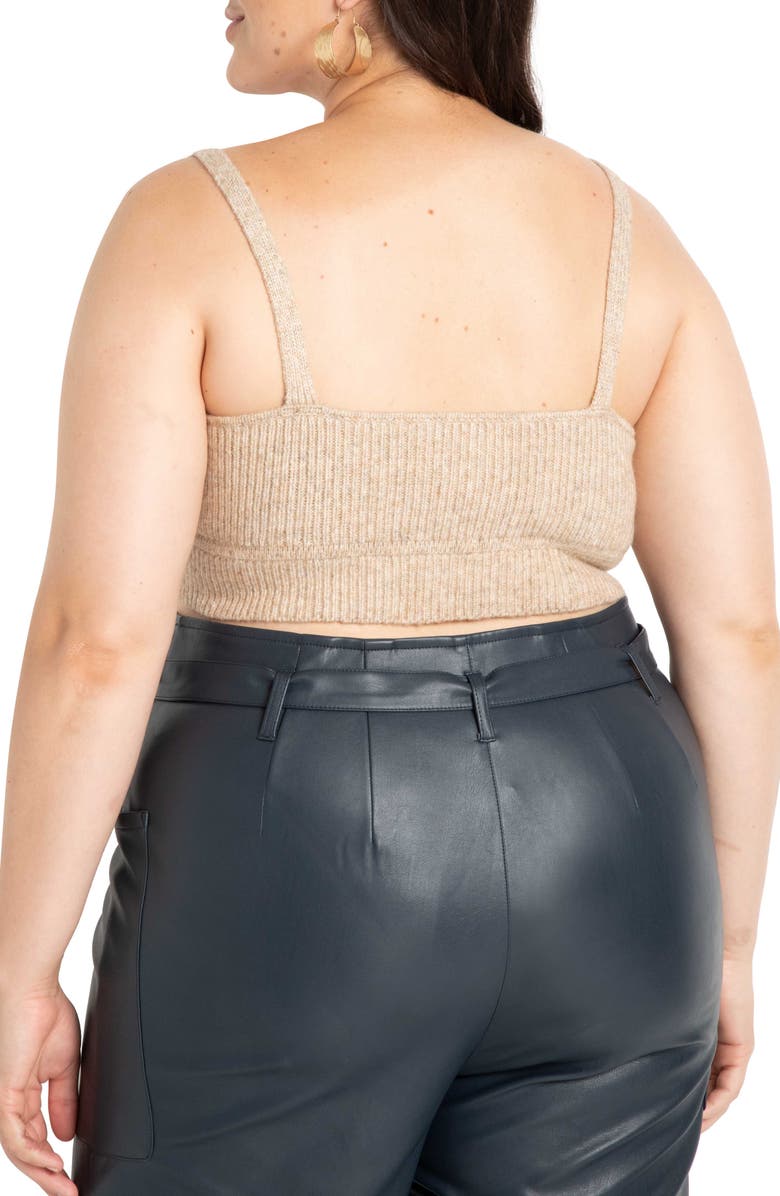 ELOQUII Knit Bralette, Alternate, color, 