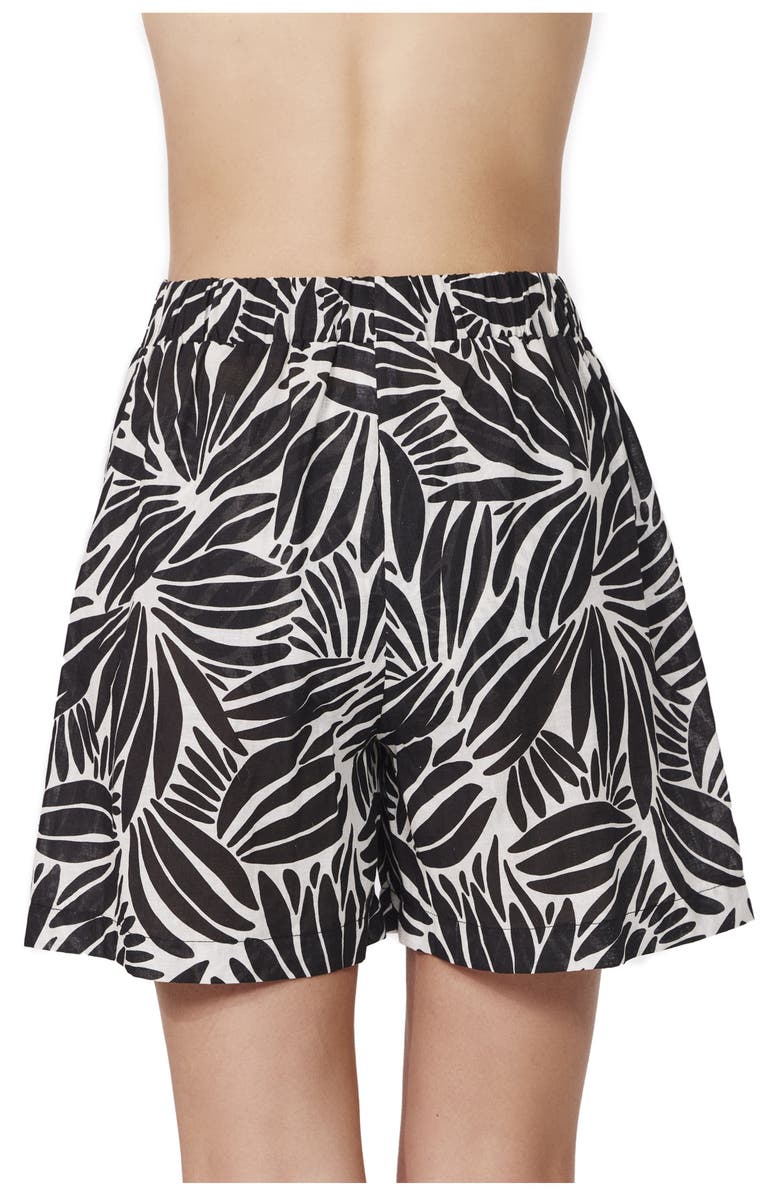 Profile by Gottex Comeback Short Cover-Up, Alternate, color, Black-White