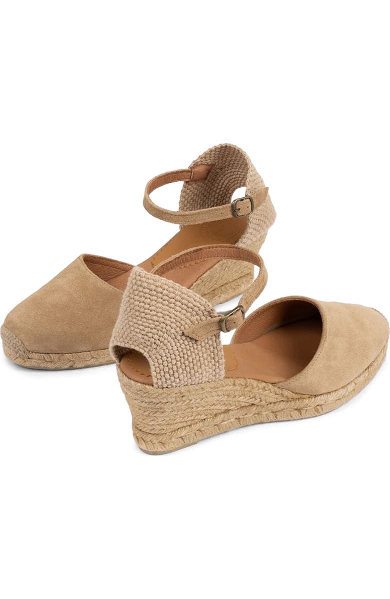 Penelope Chilvers Ankle Strap Espadrille Platform Wedge Pump, Alternate, color, Sand