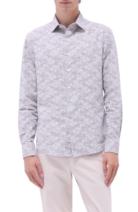 Julian OoohCotton® Linen Blend Button-Up Shirt