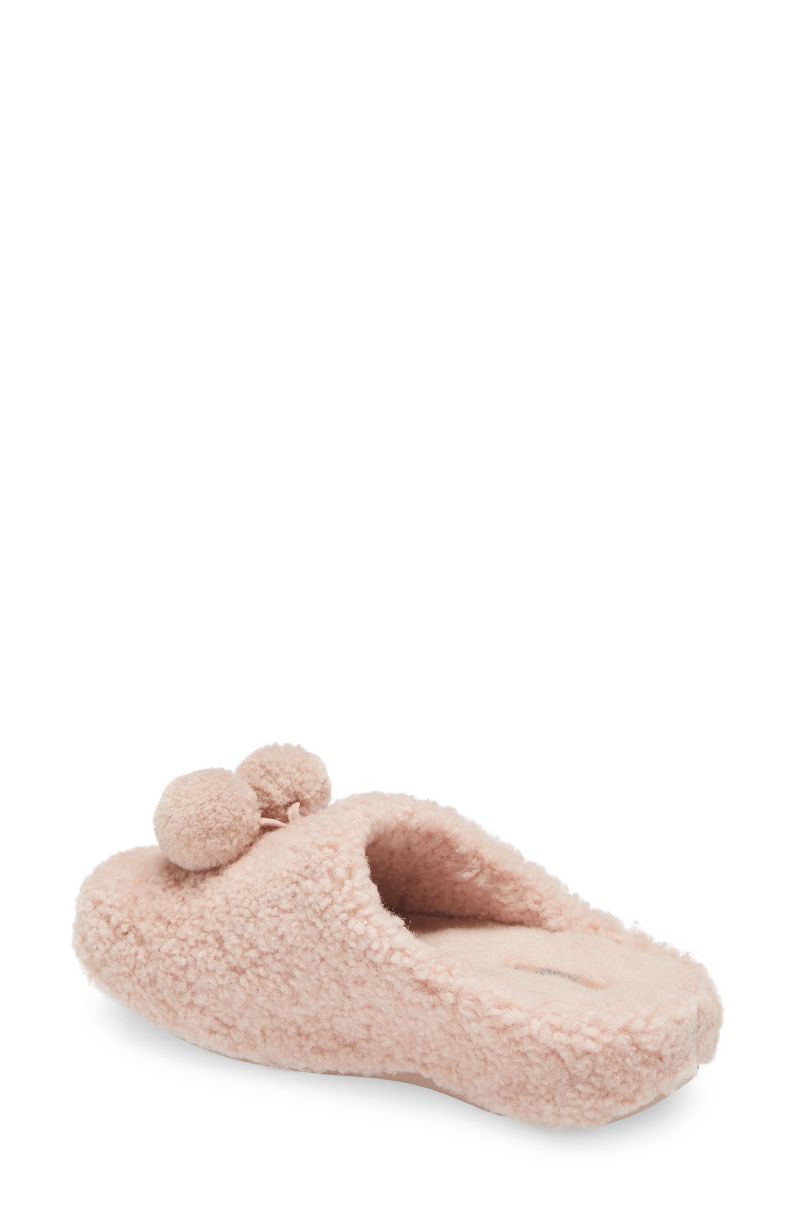 FitFlop Shuv Pom Pom Genuine Shearling Clog Slippers, Alternate, color, 