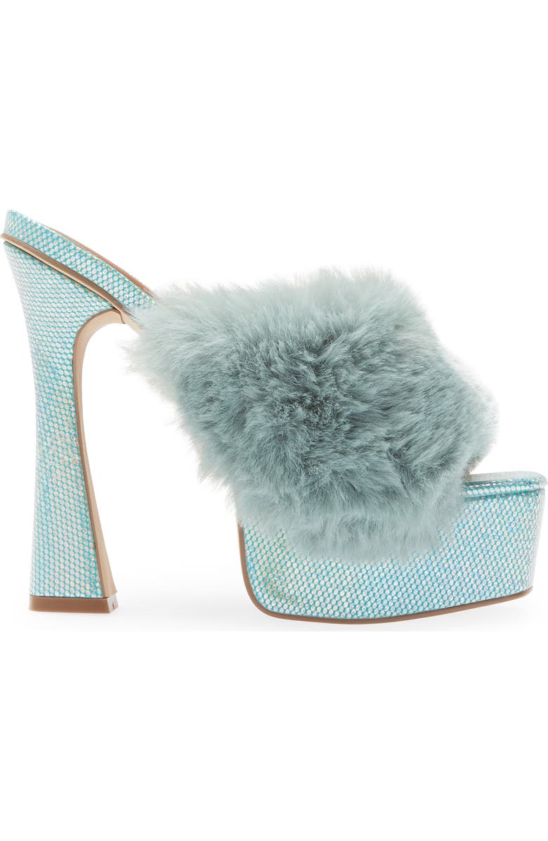 Kurt Geiger London Kensington Faux Fur Platform Sandal, Alternate, color,