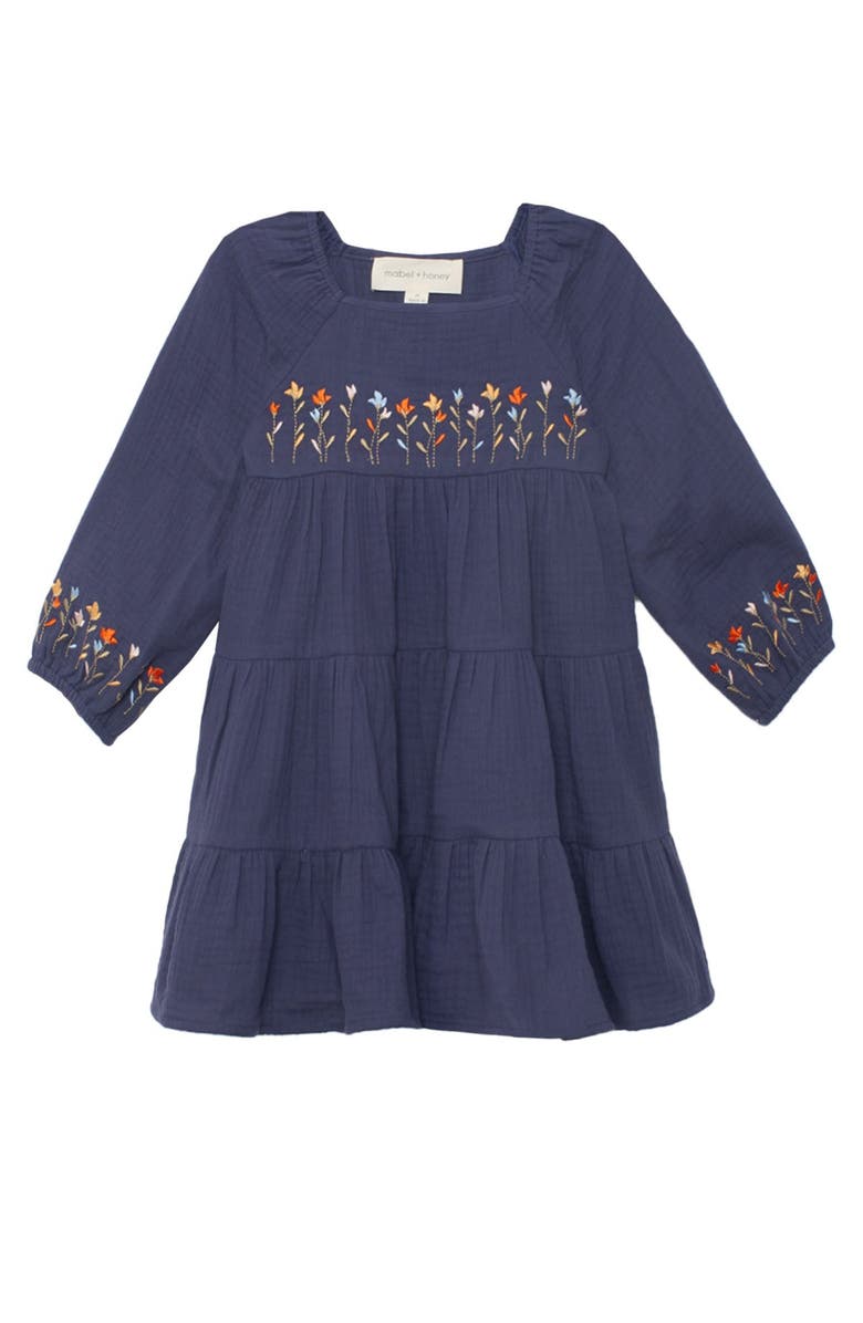 Mabel + Honey Clara Dress, Main, color, Blue