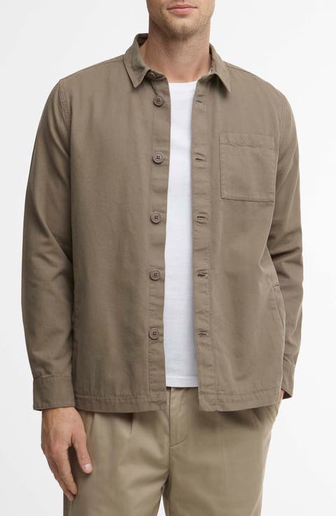 Washed Button-Up Overshirt