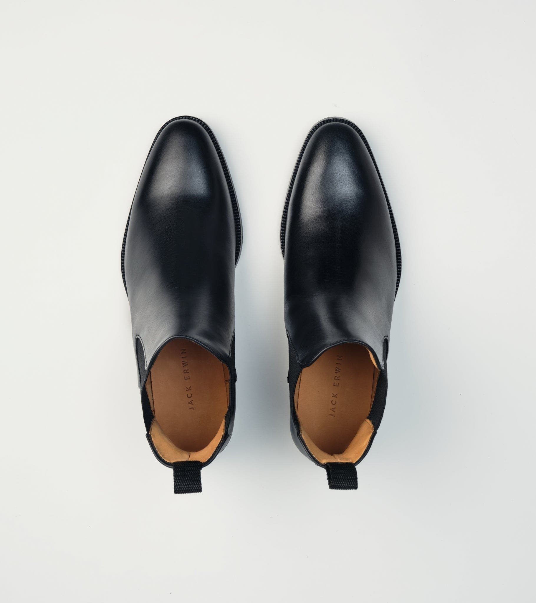 Jack Erwin Ellis Chelsea Boot, Alternate, color, Black Full Grain