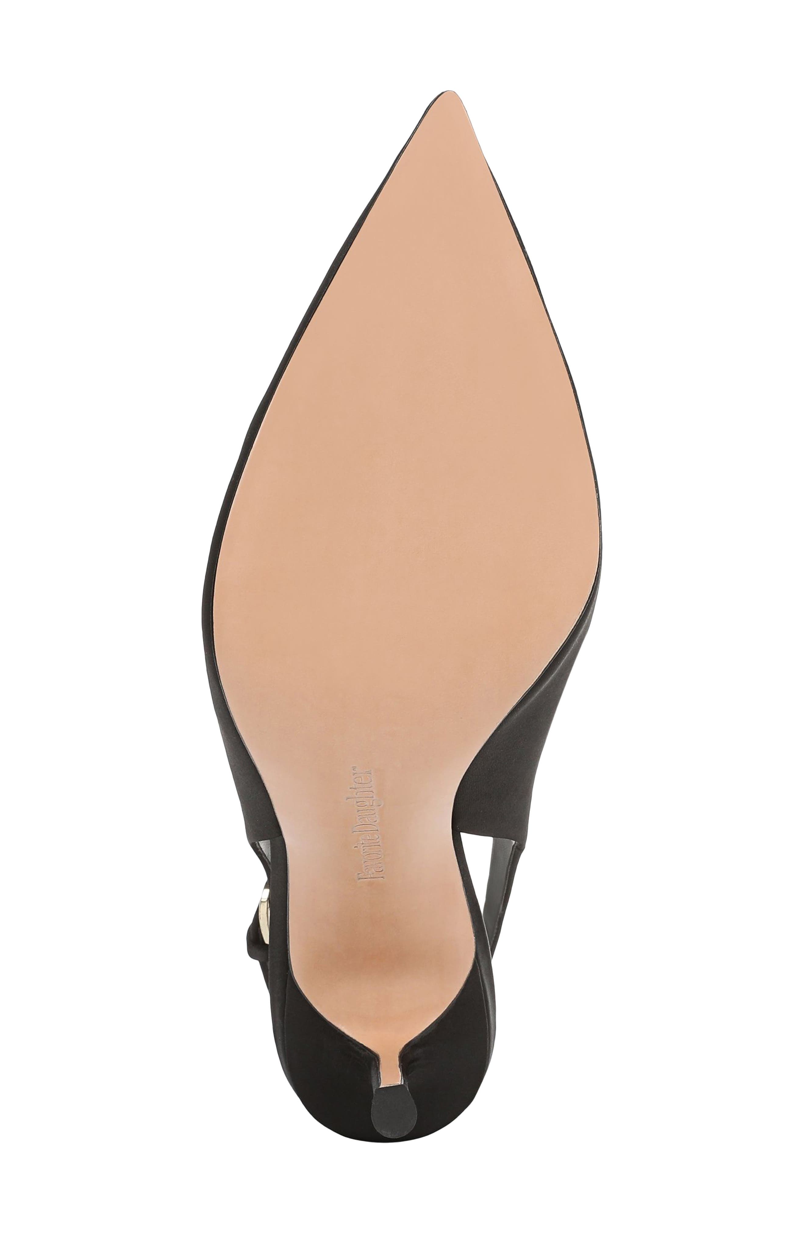 Favorite Daughter Remy Pointed Toe Slingback Sandal, Alternate, color, Black