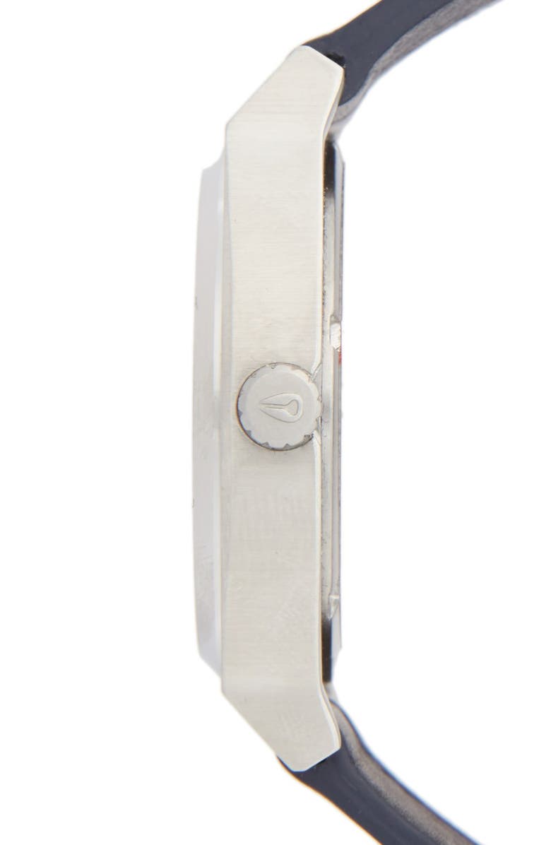 Nixon 'The Time Teller' Leather Strap Watch, 37mm, Alternate, color, 