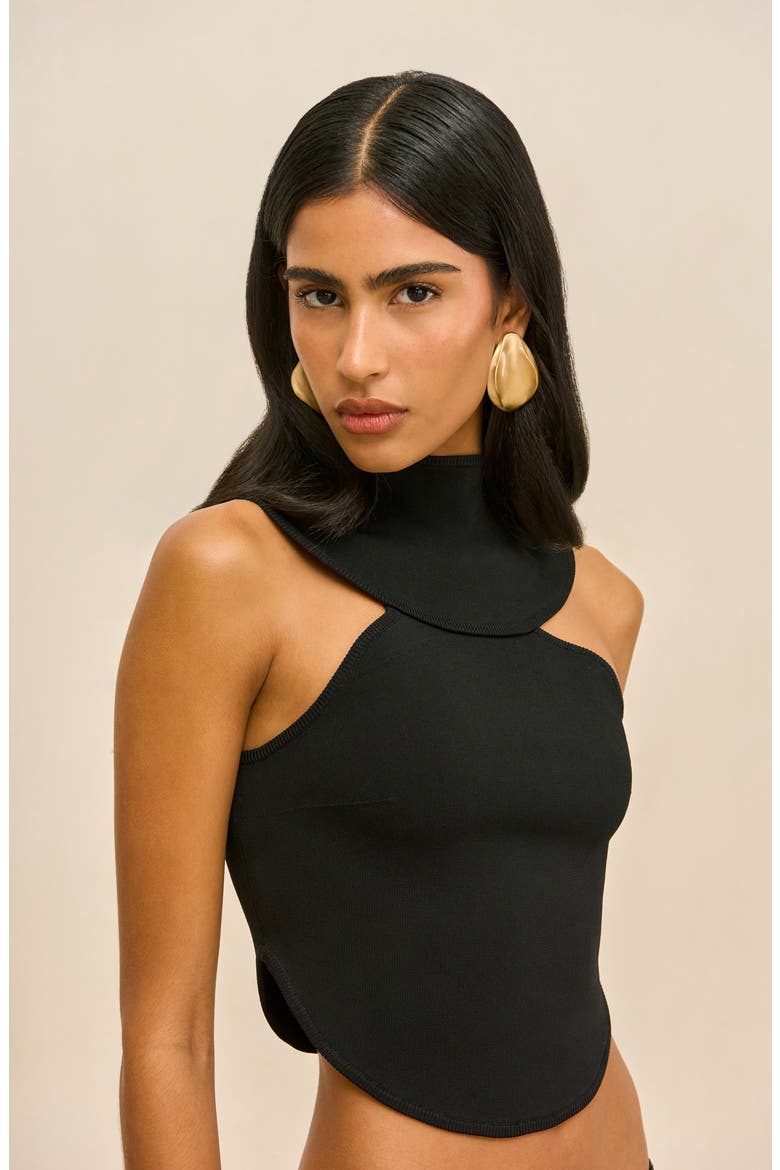 Kevi Halter Tank, Alternate, color, BLACK