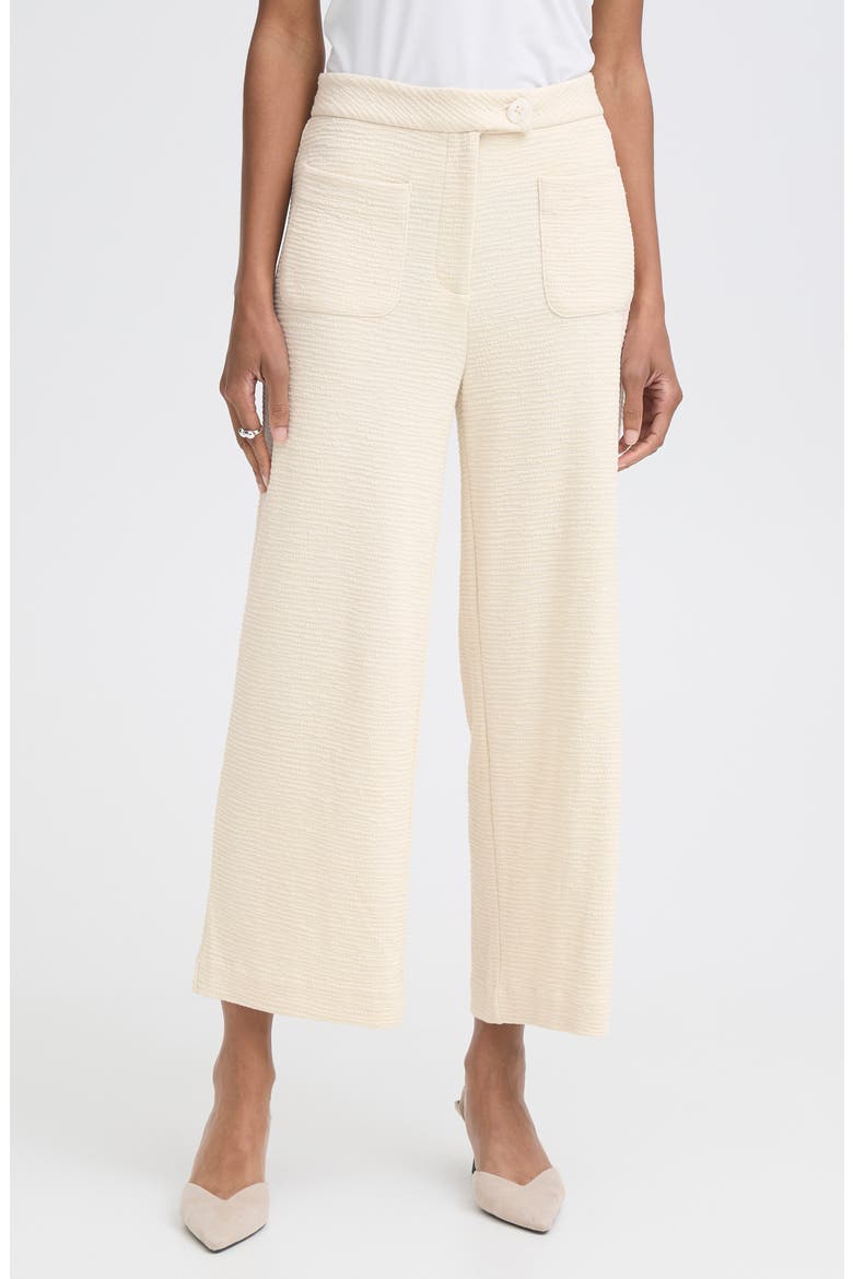 Wide Leg Ankle Pants, Main, color, ALMOND MILK